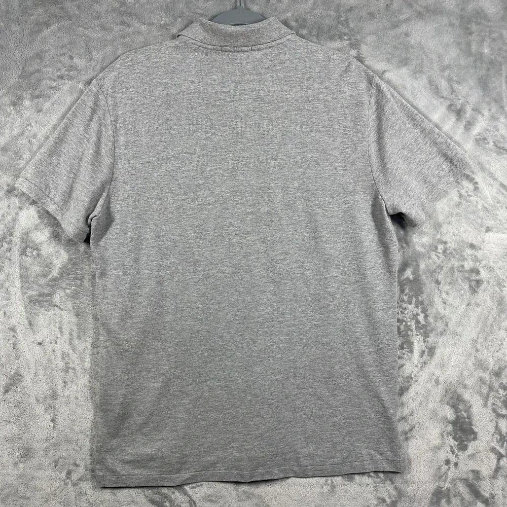 Polo Ralph Lauren Gray Short‎ Sleeve Polo Shirt American Big Pony Size Mens L